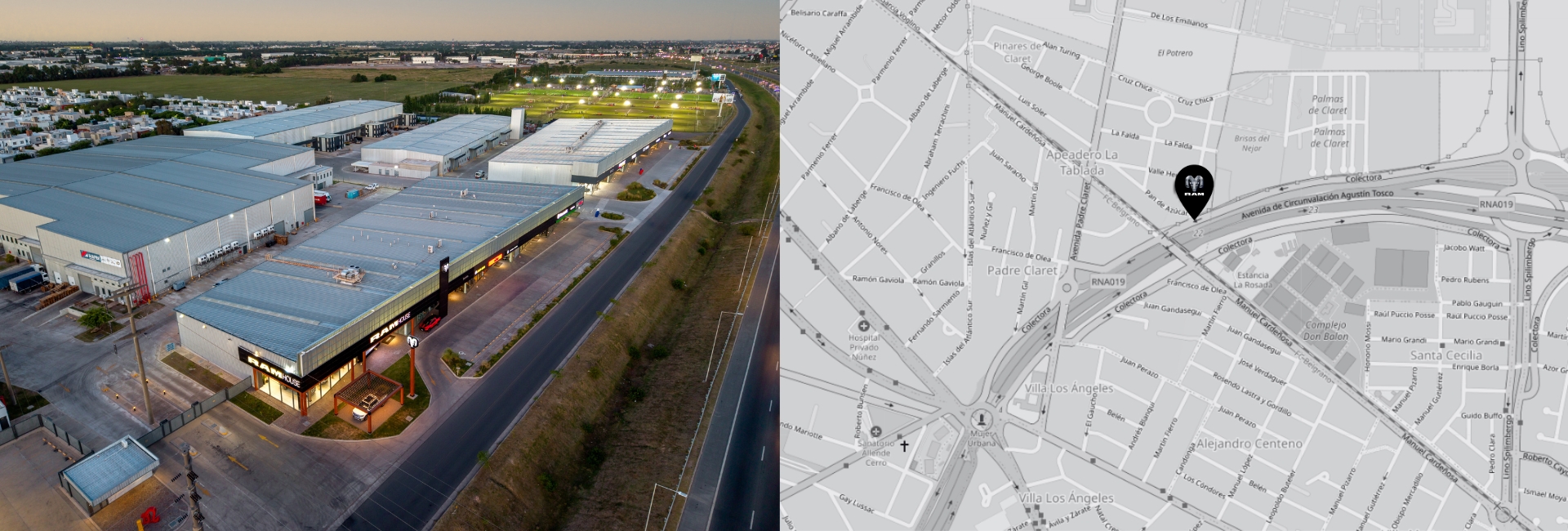 Mapa de ubicación de sucursales